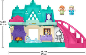 Fisher-Price Arendelle Castle bedroom with vanity and bed for calm storytelling