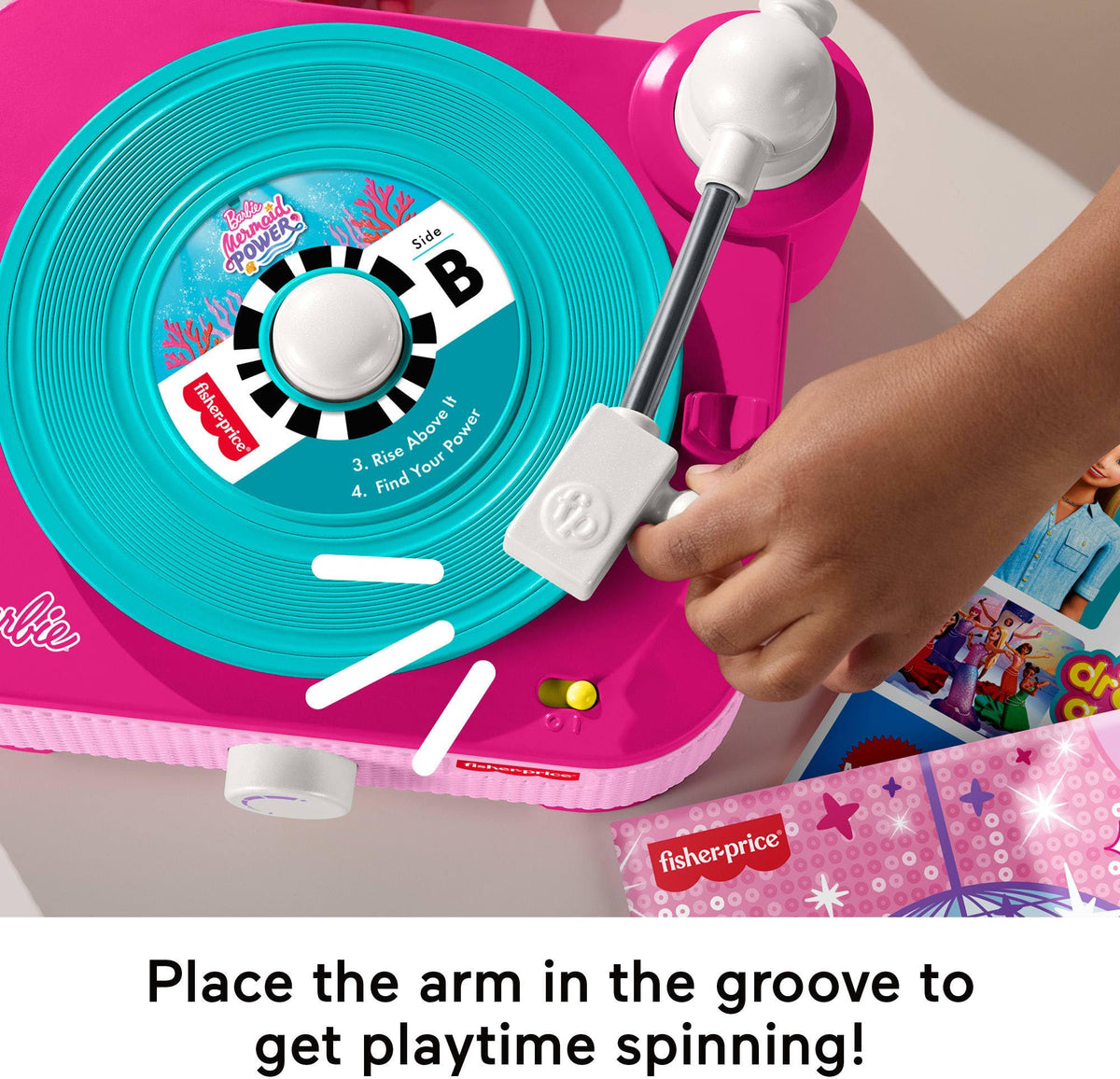 Fisher-Price Barbie decorative sleeves protect records while inspiring pretend play and display.