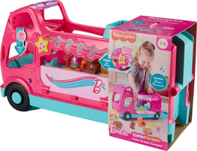 Two Little People figures join the Barbie camping adventure