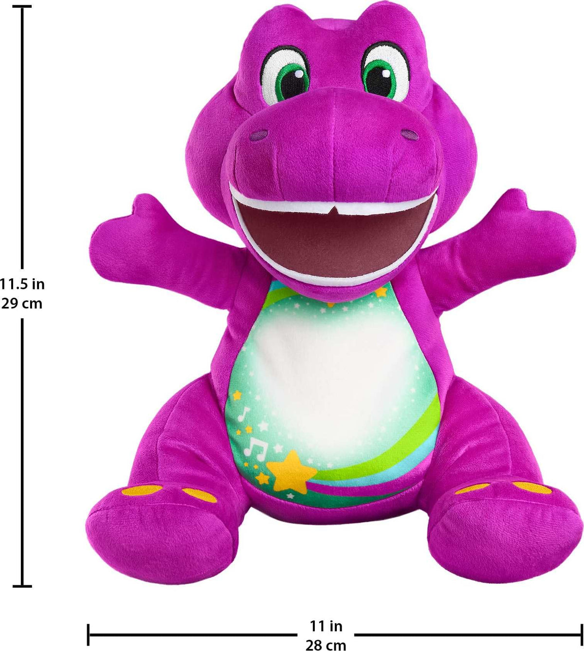 Fisher-Price Barney offers 40+ songs and phrases for mindful pretend play.
