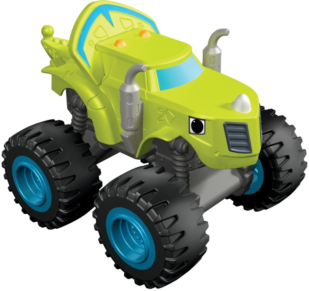 Fisher-Price Blaze 4-pack enables four collectible trucks for shared play.