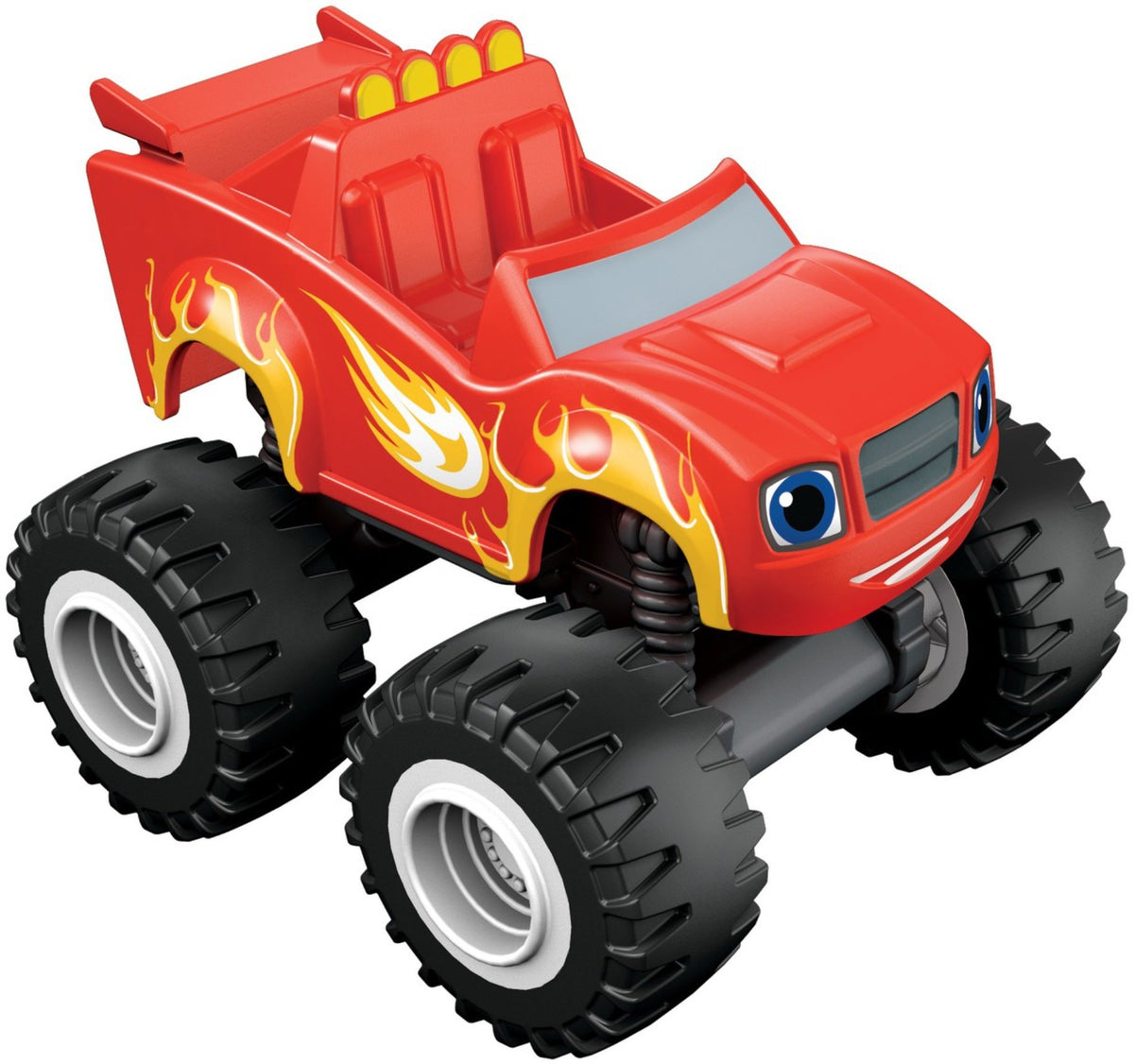 Fisher-Price Roll and Race vehicle set for competitive pretend racing.