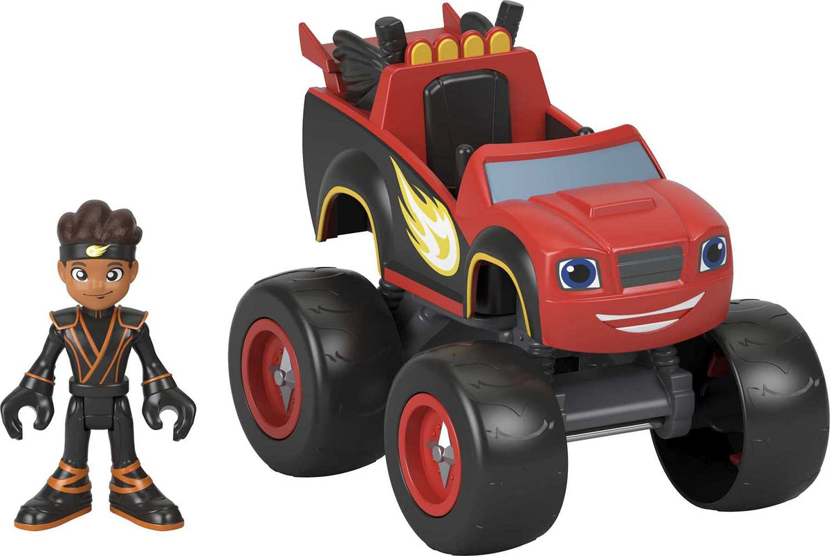 Fisher-Price Blaze ninja AJ truck ready for imaginative stealth racing play