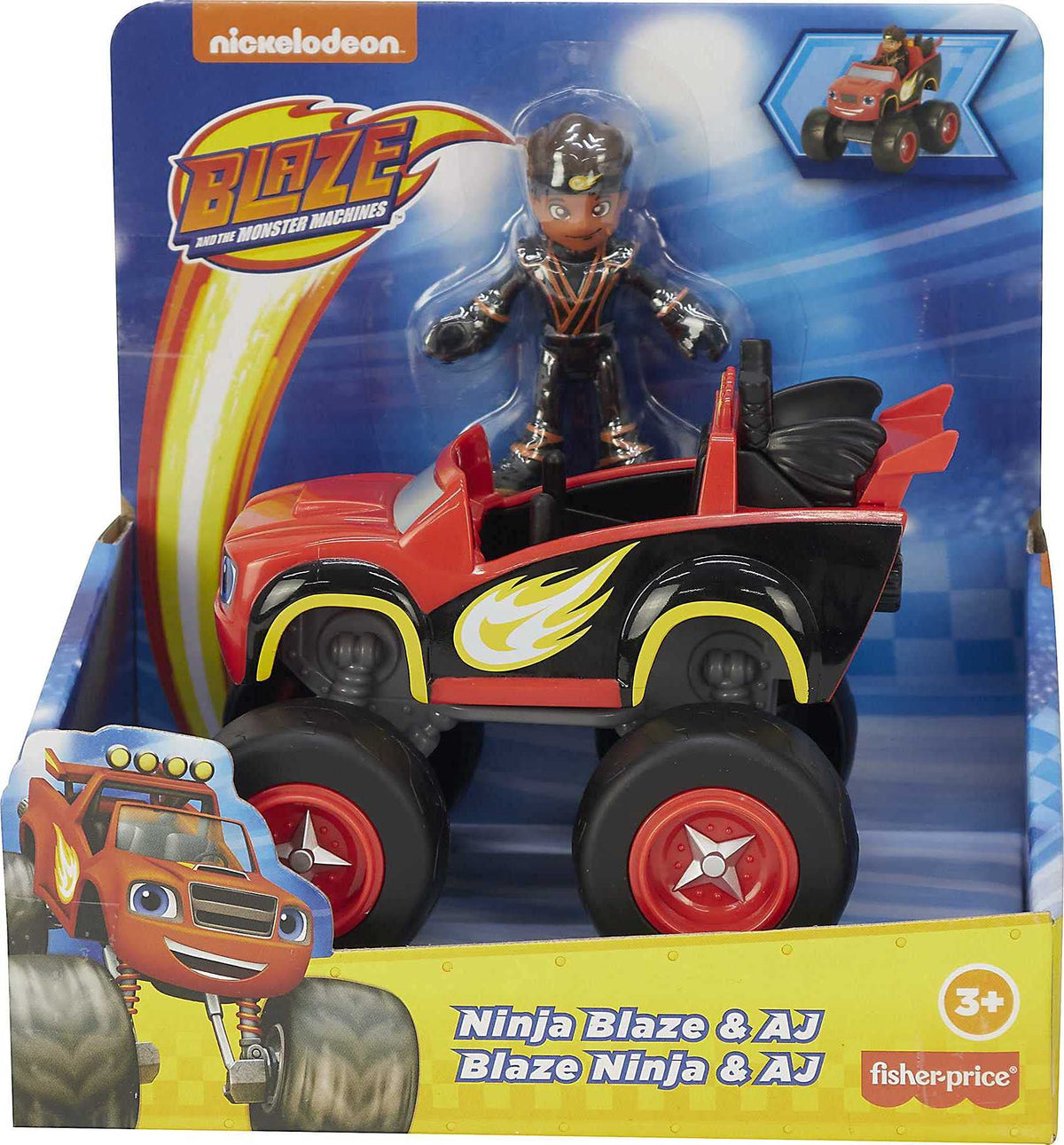 Fisher-Price Blaze ninja playset assembled for racing adventures