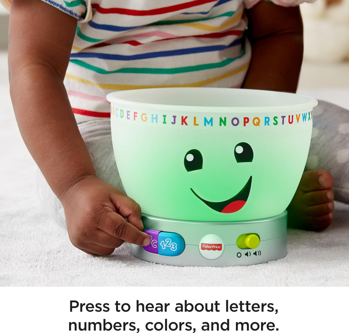 Fisher-Price milk bottle and cherries promote color mixing pretend play