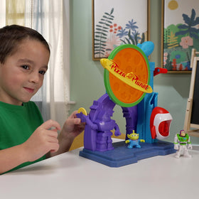 Fisher-Price Buzz Lightyear figure ready for space missions and adventures.