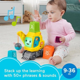 Fisher-Price Count & Stack Crane lights up and plays as blocks are stacked