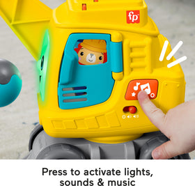 Fisher-Price Count & Stack Crane wrecking ball rattling for tactile fun
