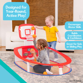 Fisher-Price fold-flat frame for quick, space-saving storage