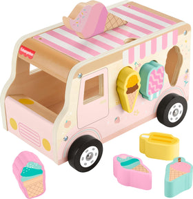 Fisher-Price FSC-certified wood with water-based paints for safe tactile fun