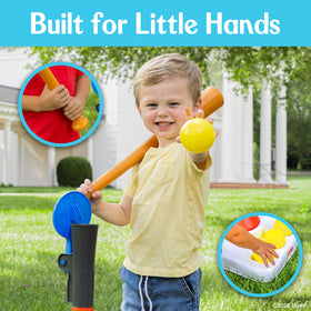 Fisher-Price Grow-to-Pro soft balls minimize impact for toddler play.