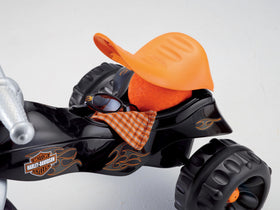 Fisher-Price Harley-Davidson Tough Trike supports ages 2–5 with a sturdy design.