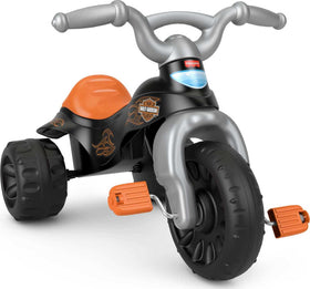 Fisher-Price Harley-Davidson Tough Trike shows a sturdy frame for confident outdoor riding.