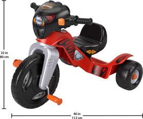 All-terrain tires and wide wheelbase support stable rides on various surfaces.
