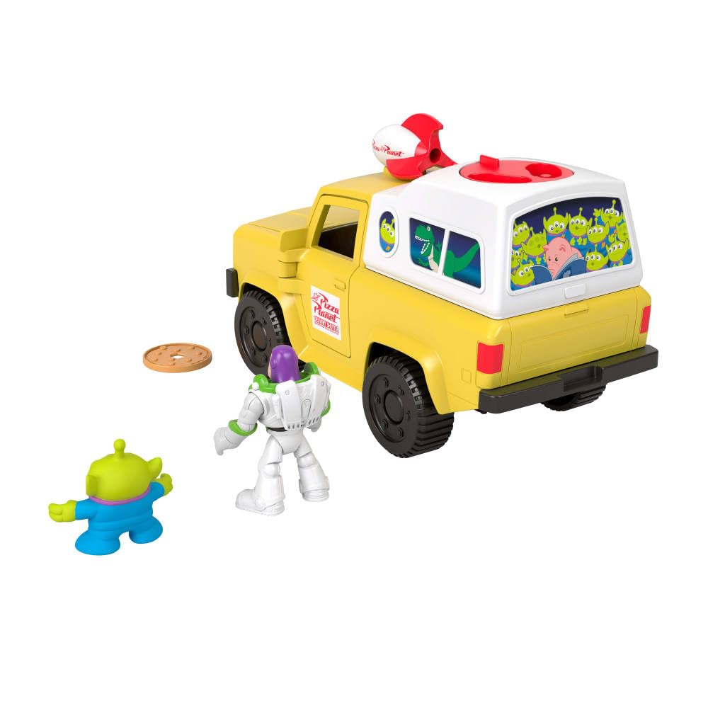 Fisher-Price Imaginext Alien figure, companion for Buzz in playful missions.