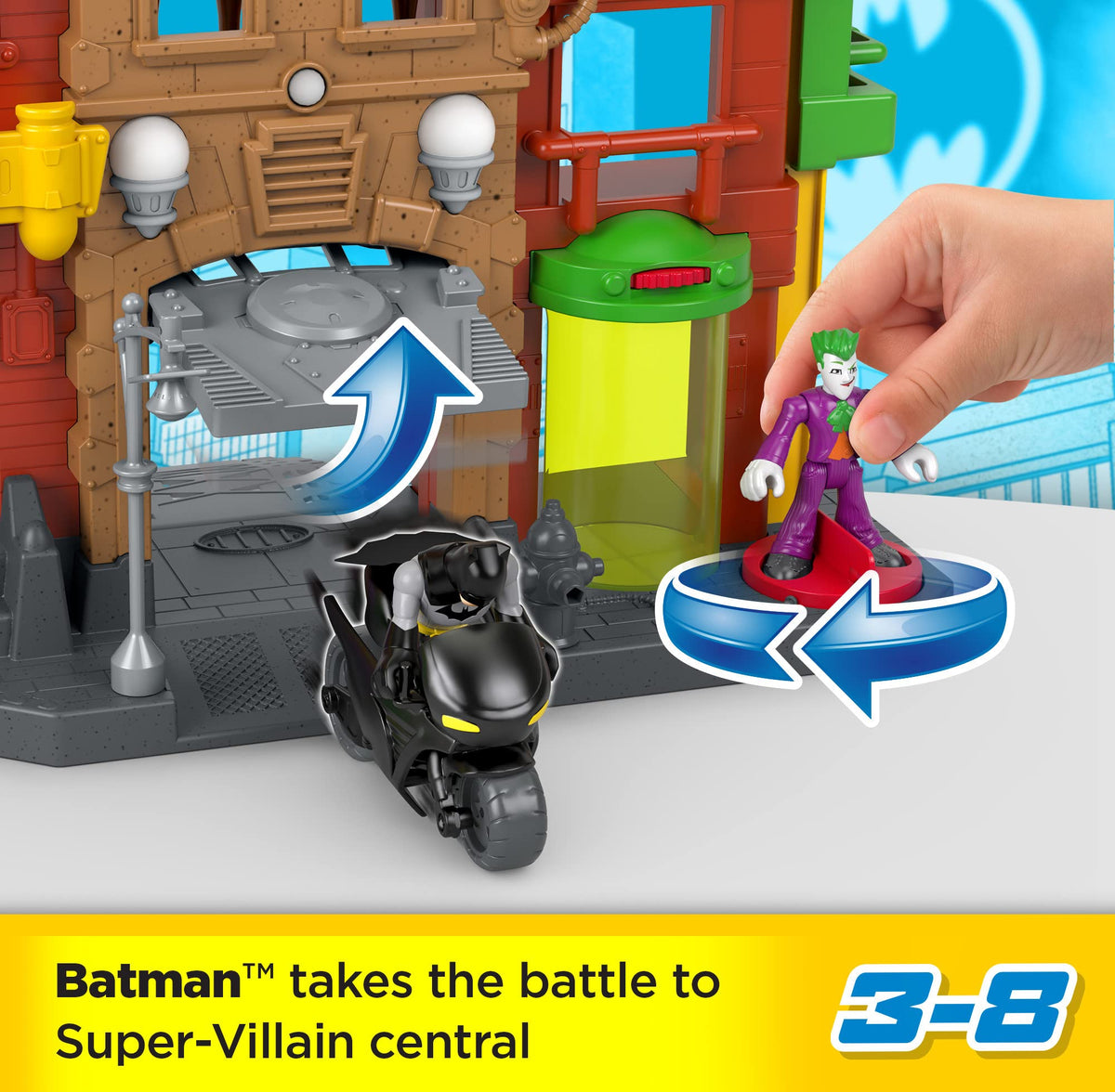 Fisher-Price Imaginext Batcycle for Batman action