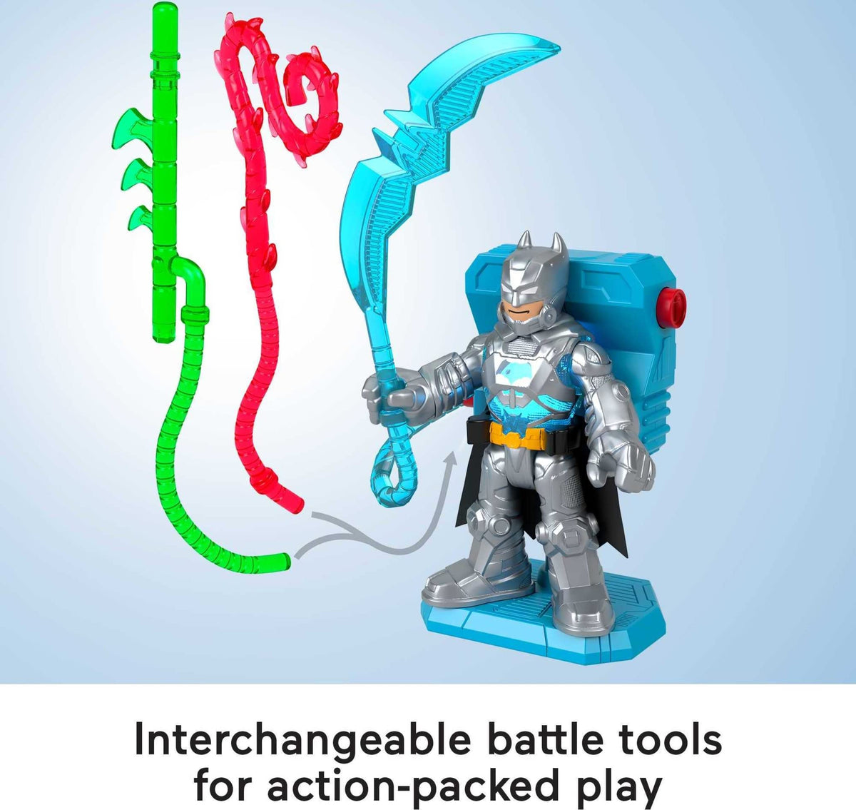 Fisher-Price Imaginext Batgirl figure light-up for preschool battles.