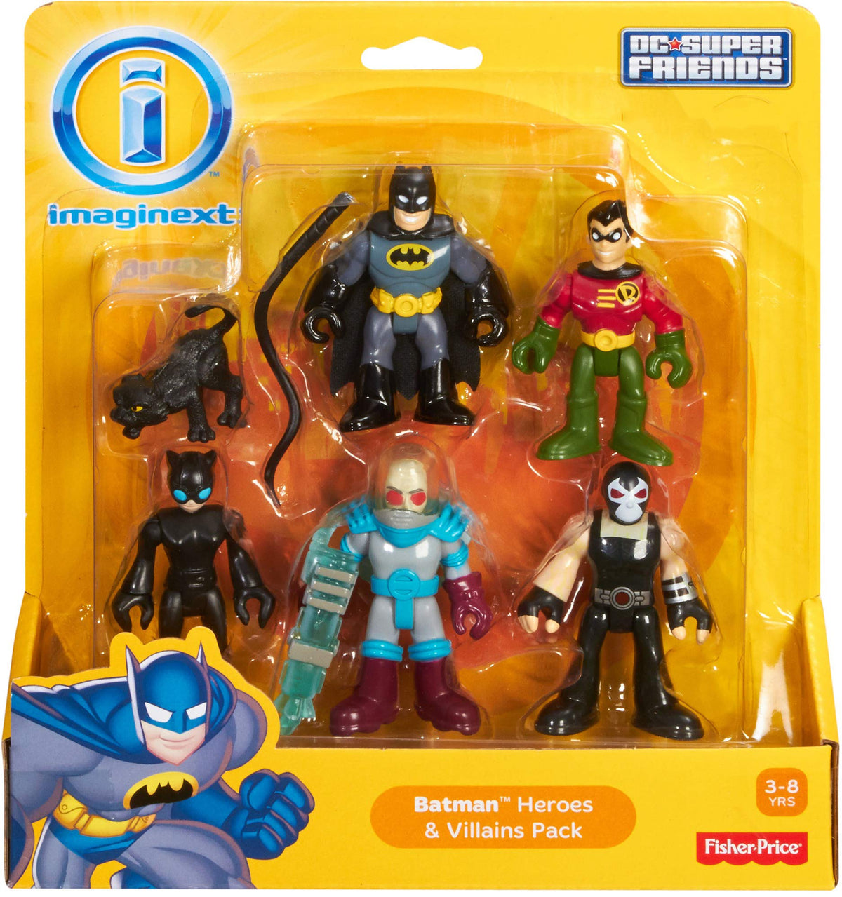 Fisher-Price Imaginext Brainiac figure sparks sci-fi adventures