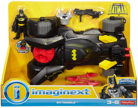 Fisher-Price Imaginext Batmobile Power Pad activates shields during play.