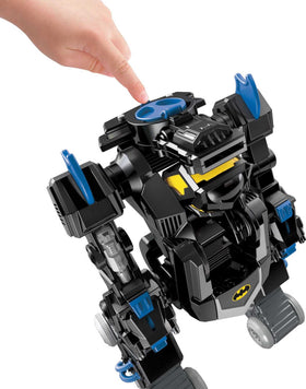 Bat Bot LED eyes and vents light up during action scenes.