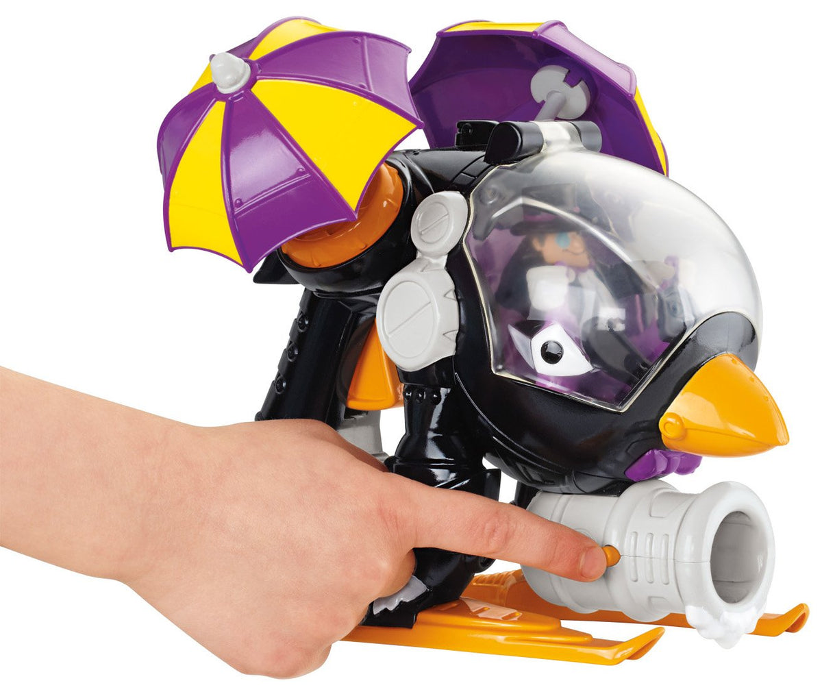 Fisher-Price Imaginext Penguin Copter in action for imaginative pretend play