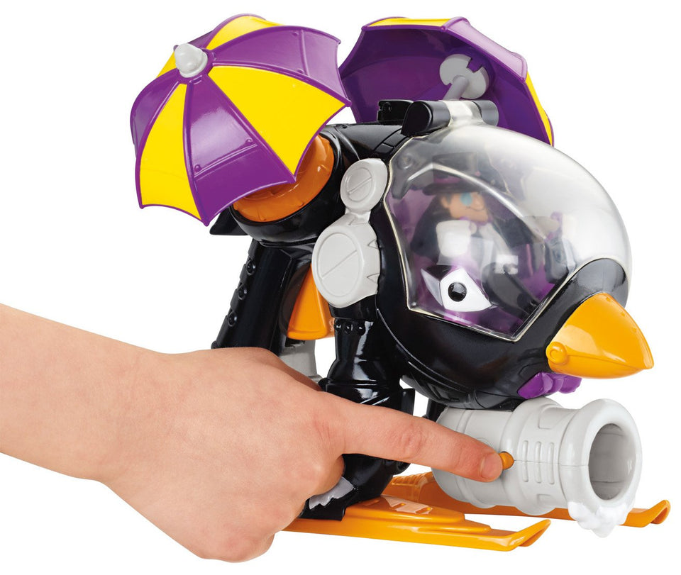 Fisher-Price Imaginext Penguin Copter in action for imaginative pretend play