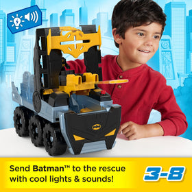 Bat-Tank in battle mode with lights and sounds for immersive play
