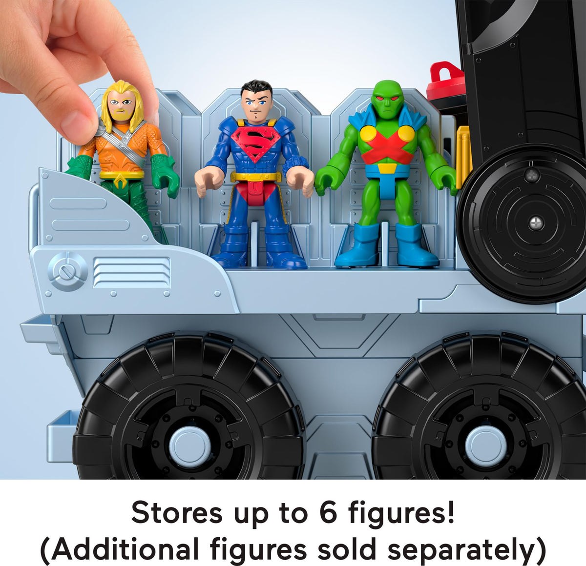Children playing Batman adventures with the Bat-Tank