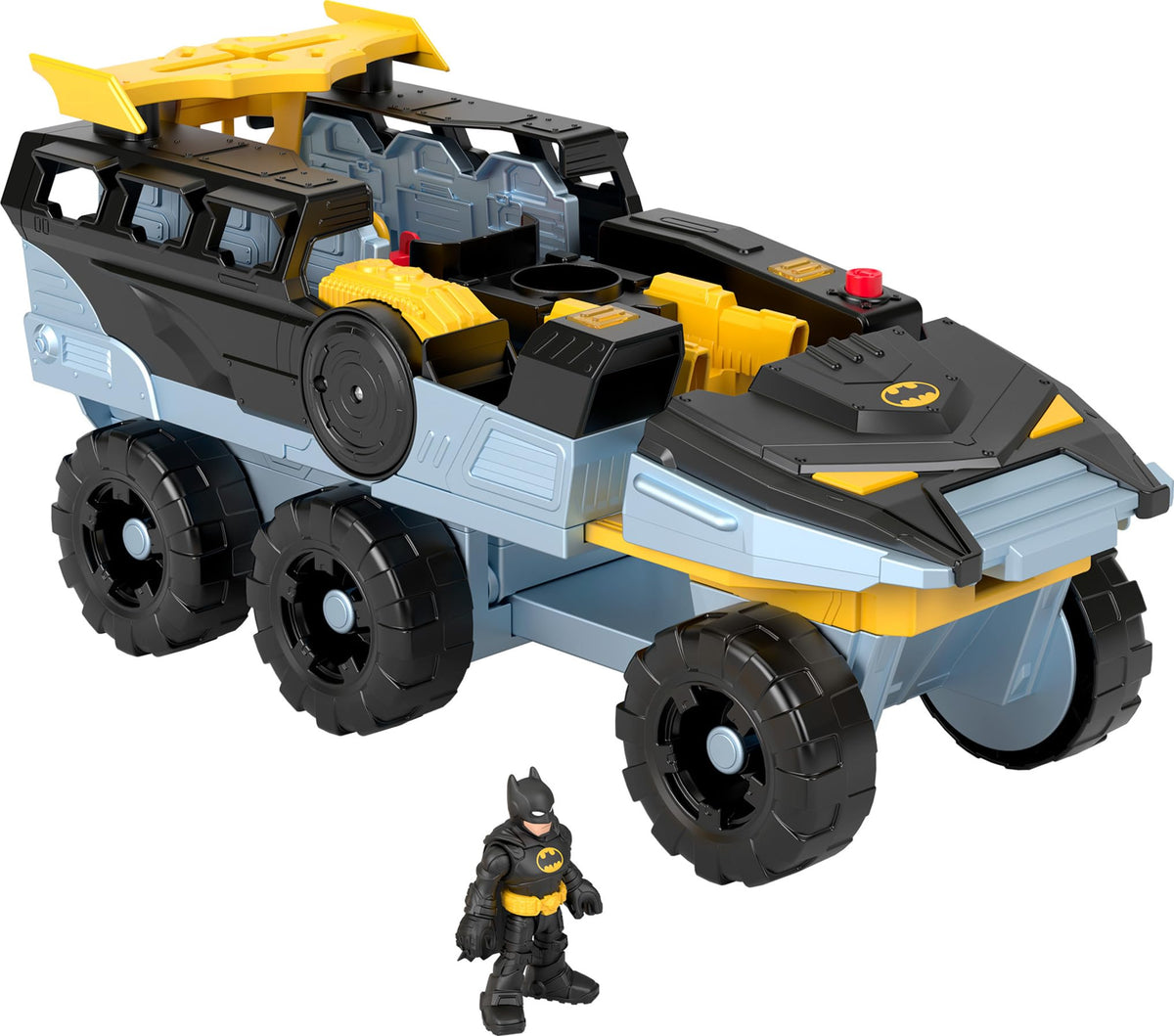 Fisher-Price Imaginext Bat-Tank transforms for action play