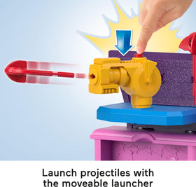 Fisher-Price Imaginext Batgirl Hero Hideout Batcycle for mobility