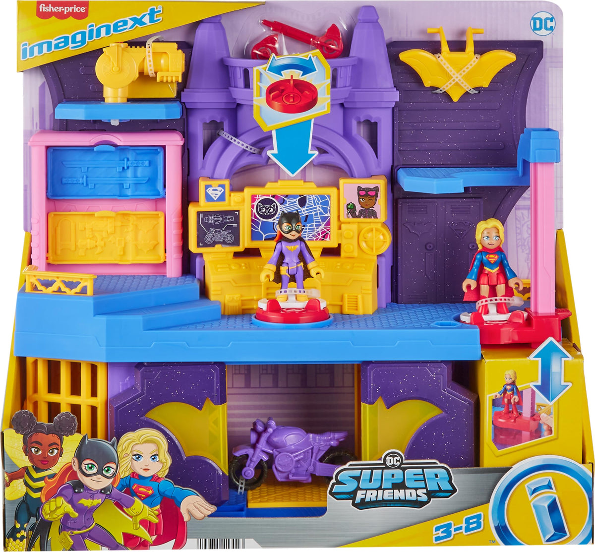 Fisher-Price Imaginext Batgirl Hero Hideout Batwing attachment enhances rescues