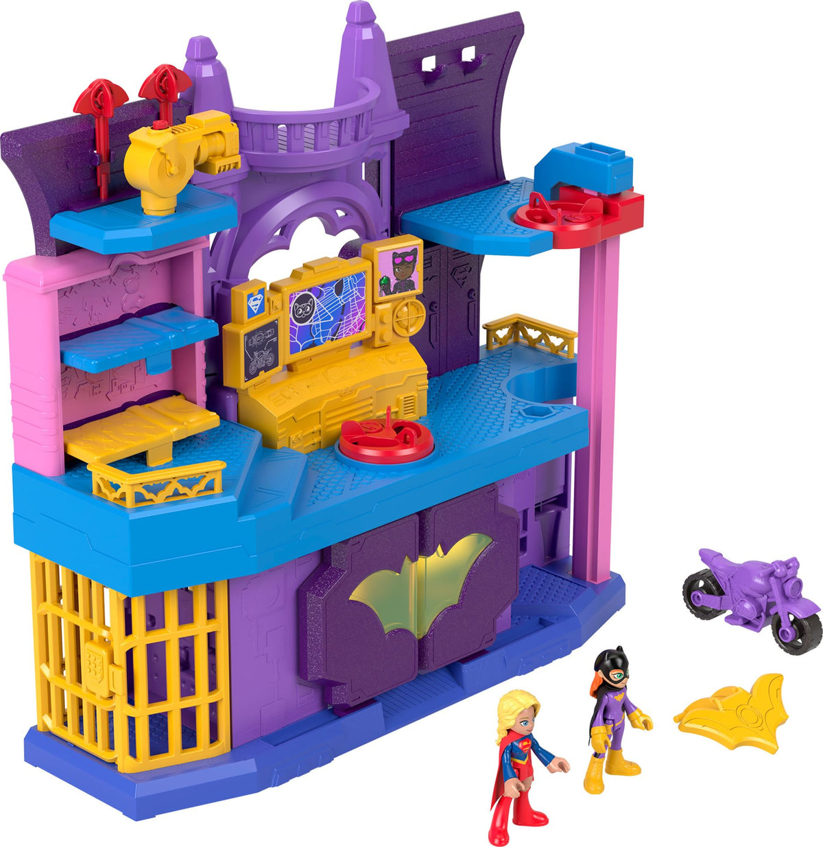 Fisher-Price Imaginext Batgirl Hero Hideout exterior fosters imaginative play