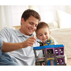 Fisher-Price Imaginext Gotham City Jail with four cells for villains.