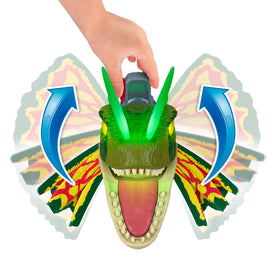 Imaginext Jurassic World Dilophosaurus inspires imaginative play and storytelling.