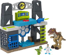 Fisher-Price Imaginext Jurassic World scan-glow dino playset lights up dinos for pretend scanning