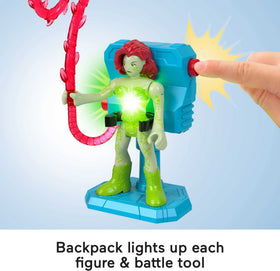 Fisher-Price Imaginext Poison Ivy figure light-up for villain storytelling.