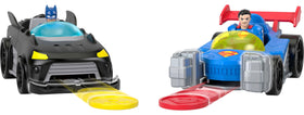 Fisher-Price Imaginext Superman action figure fits in Supermobile for adventures.
