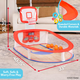 Fisher-Price indoor-friendly setup supports solo or small group play