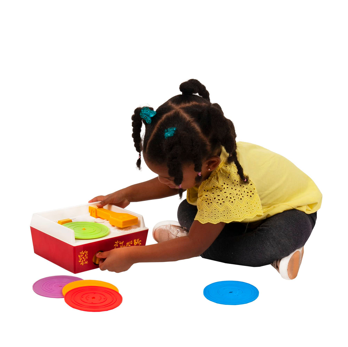 Kids enjoy screen-free play with the Fisher-Price record player.