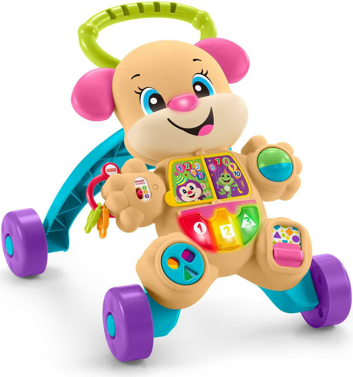 Fisher-Price Laugh & Learn Sis Walker music keys support early learning.