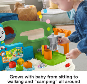 Compass and map buttons on the Fisher-Price camper spark pretend travel play