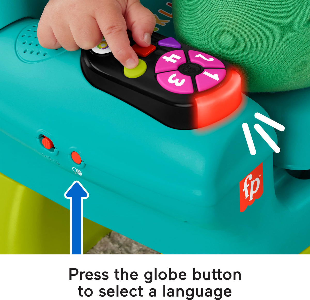 Fisher-Price flipbook provides visual storytelling to build early literacy through play.