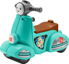 Fisher-Price Laugh and Learn Cruise Along Scooter front view with interactive lights