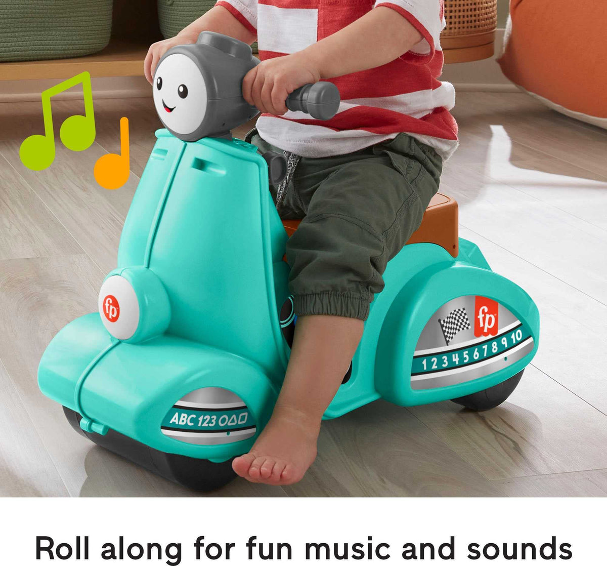 Fisher-Price Laugh and Learn plays songs and phrases as kids scoot