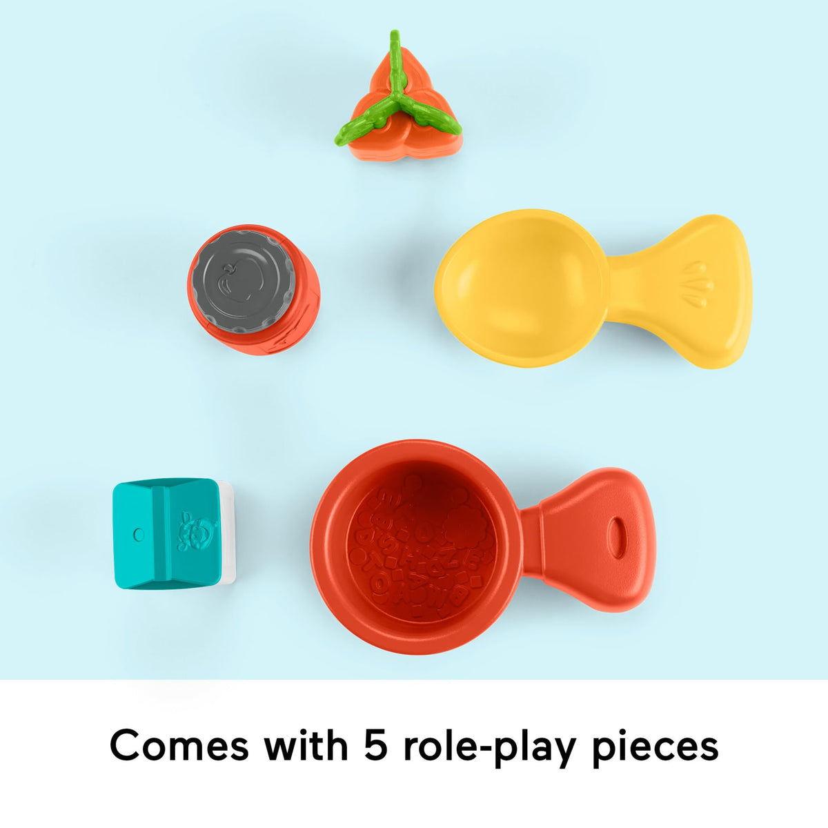 Fisher-Price Laugh & Learn kitchen shape sorting supports early math concepts.