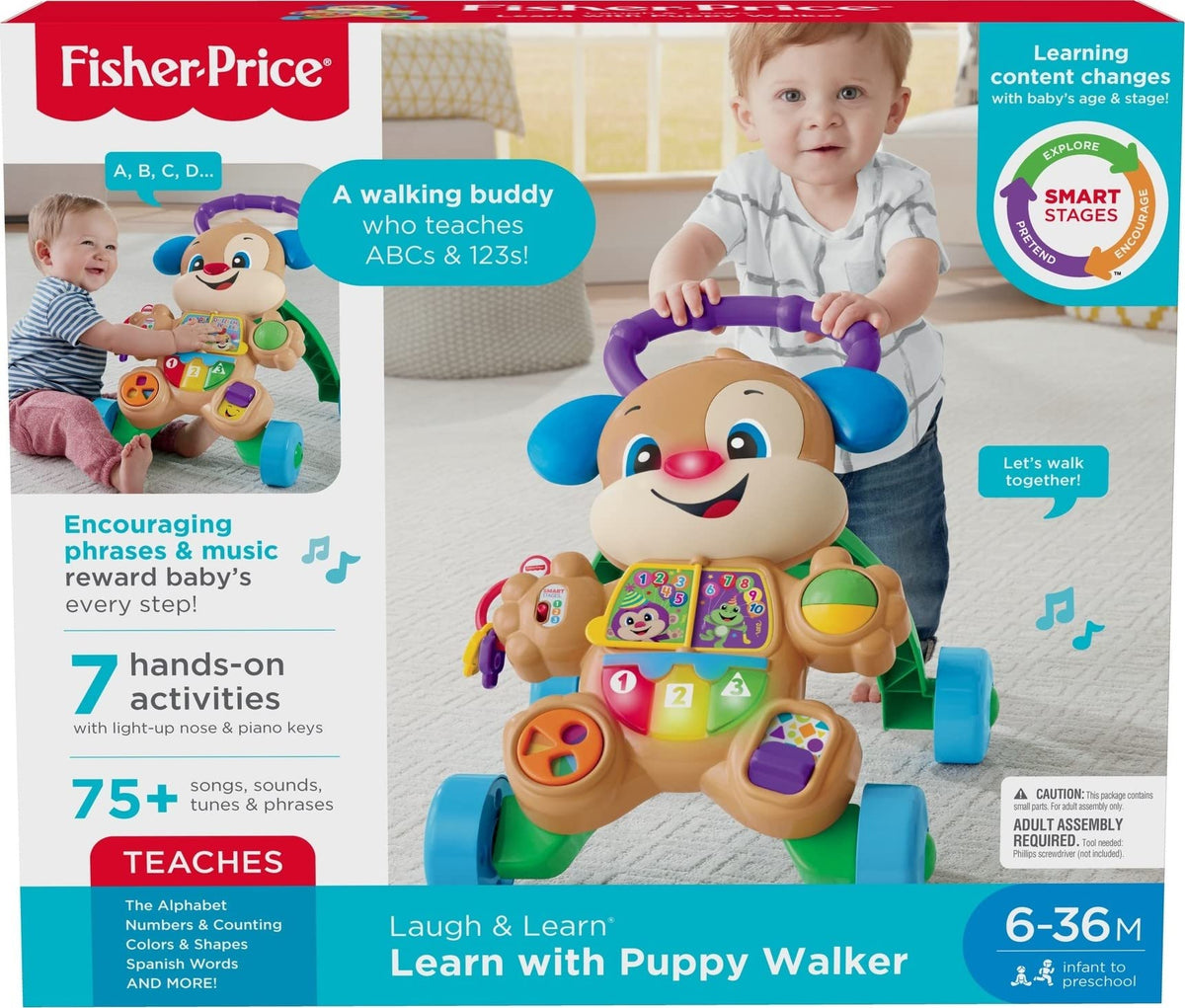 Fisher-Price Laugh & Learn Puppy Walker educational activities for early learning