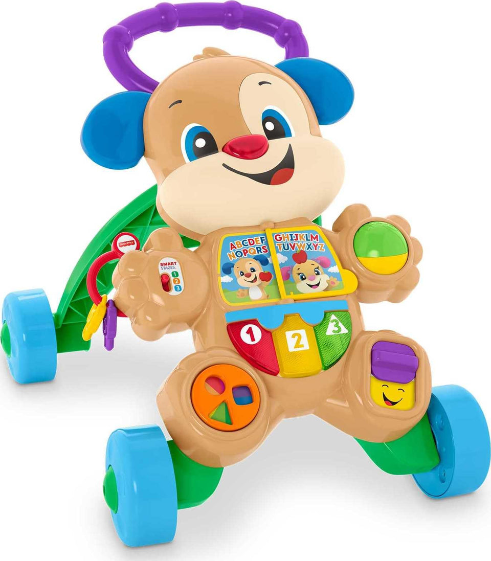 Fisher-Price Laugh & Learn Puppy Walker with light-up piano keys for music exploration