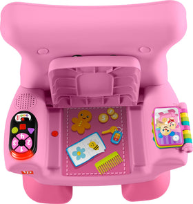 Fisher-Price Laugh & Learn chair pink lift-up cushion reveals peekaboo surprises