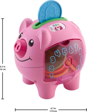Fisher-Price Laugh & Learn Piggy Bank bright tunes accompany early language exploration