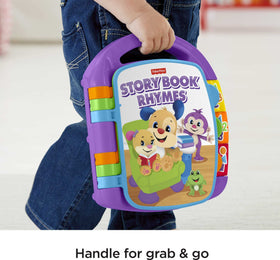 Fisher-Price Laugh & Learn Storybook Rhymes includes six classic nursery rhymes for familiar sing alongs